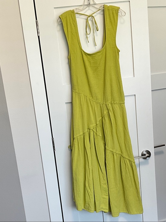 Free People Dresses & Skirts - Free People Lime Green Tiered Maxi Dress